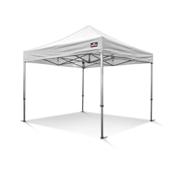Witte partytent huren Zwolle Witte partytent 3x3 meter zonder zijkanten voor een kleine tuin te huur in Zwolle en omgeving.